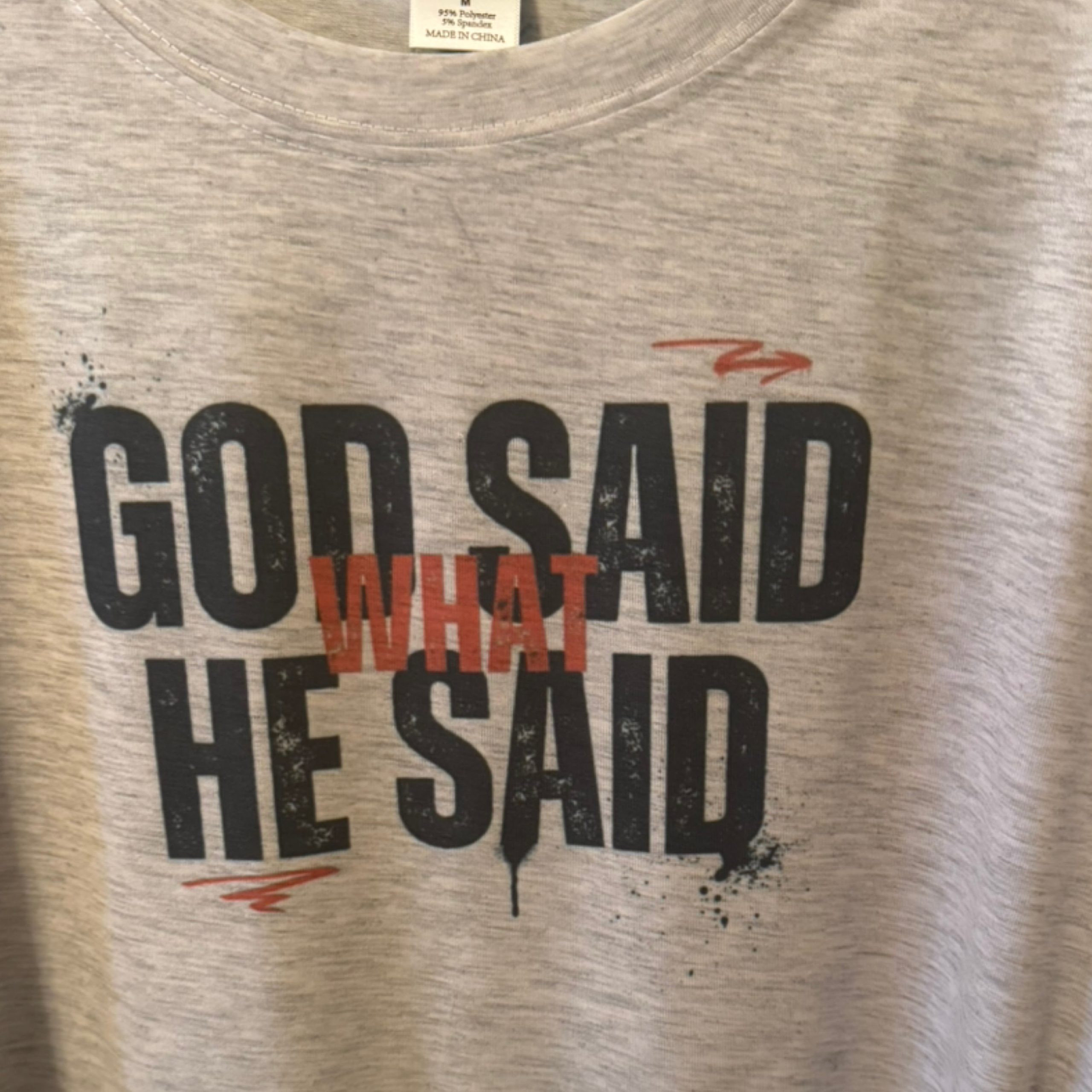 God Said What He Said